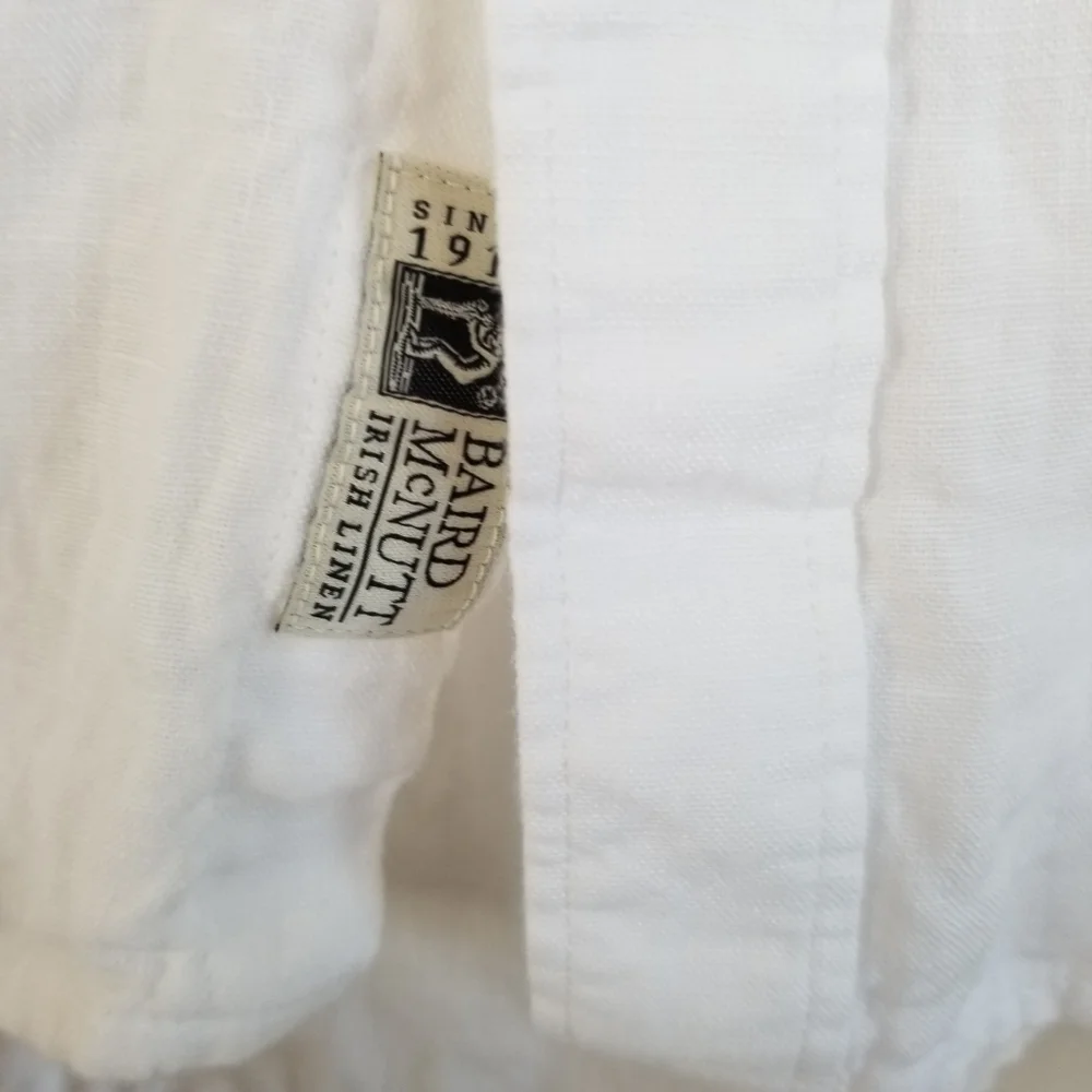 J Crew Baird McNutt Irish Linen Long Sleeve Shirt XXLT - Picture 7 of 8